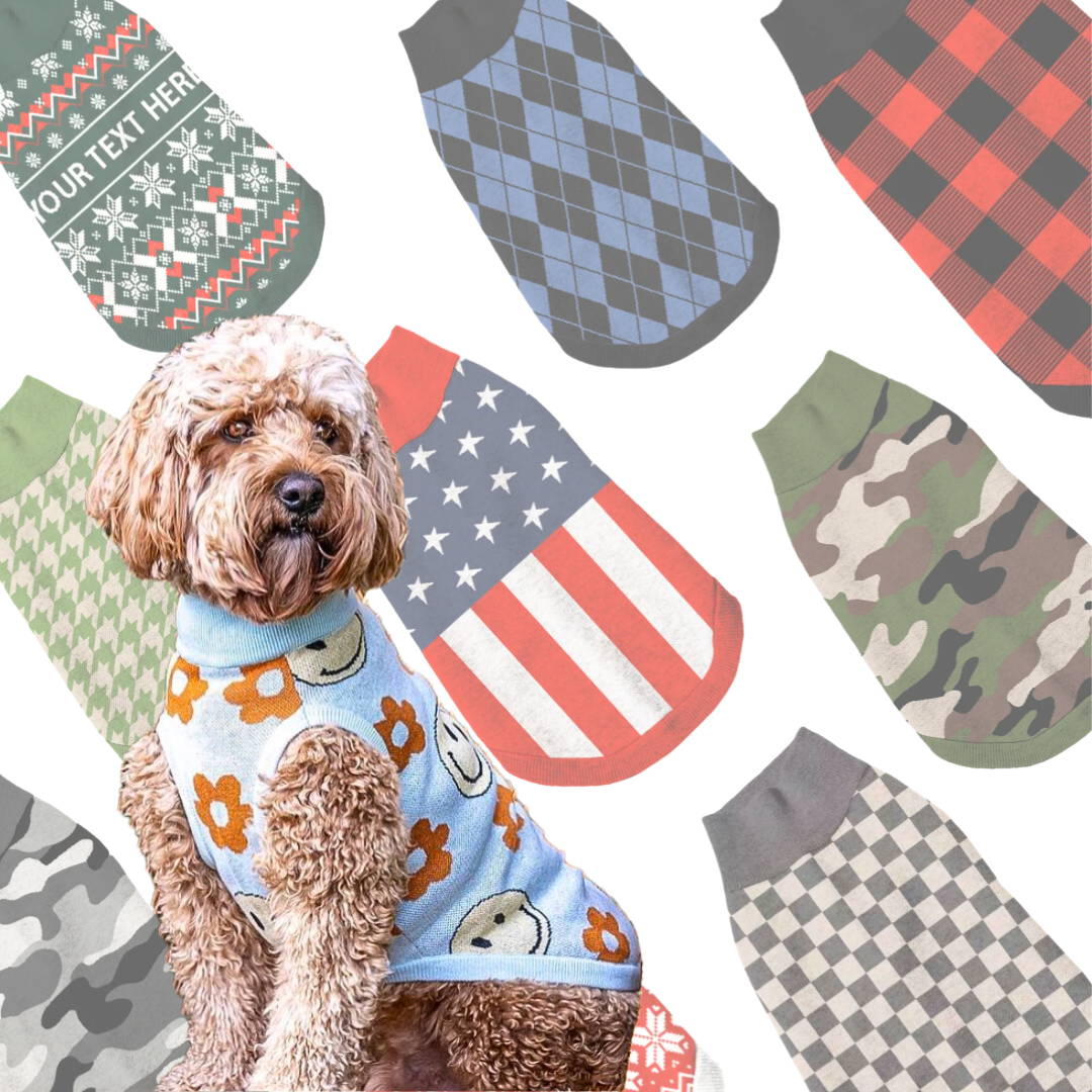 ペットに愛情を詰め込む】オリジナルうちの子用ニットセーター